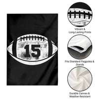 Personalized Football Game Day Garden Flag Custom Number Cute Senior Mom Mama - Wonder Print Shop