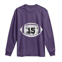 Personalized Football Game Day Long Sleeve Shirt Custom Number Cute Senior Mom Mama - Wonder Print Shop