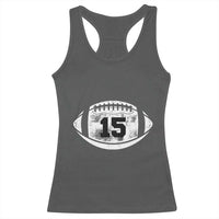 Personalized Football Game Day Racerback Tank Top Custom Number Cute Senior Mom Mama - Wonder Print Shop