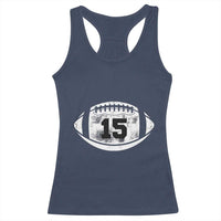 Personalized Football Game Day Racerback Tank Top Custom Number Cute Senior Mom Mama - Wonder Print Shop