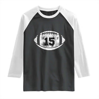 Personalized Football Game Day Raglan Shirt Custom Number Cute Senior Mom Mama - Wonder Print Shop