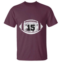 Personalized Football Game Day T Shirt Custom Number Cute Senior Mom Mama - Wonder Print Shop