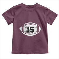Personalized Football Game Day Toddler T Shirt Custom Number Cute Senior Mom Mama - Wonder Print Shop