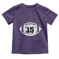 Personalized Football Game Day Toddler T Shirt Custom Number Cute Senior Mom Mama - Wonder Print Shop