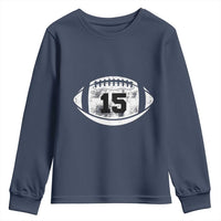 Personalized Football Game Day Youth Sweatshirt Custom Number Cute Senior Mom Mama - Wonder Print Shop