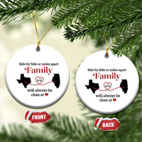 Personalized Besties Christmas Ornament Custom Name Letter Let's Make Memories Distant Friends and Family - Wonder Print Shop