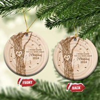 Personalized Couples Gift Christmas Ornament Custom Name Letter  I Wood Marry You All Over Again Anniversary Wedding - Wonder Print Shop