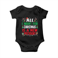 All I Want for Christmas Is A New President Baby Onesie Subtle FDT Sarcastic Holiday - Wonder Print Shop