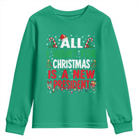 All I Want for Christmas Is A New President Youth Sweatshirt Subtle FDT Sarcastic Holiday - Wonder Print Shop