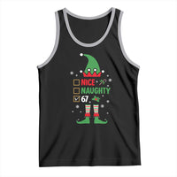 67 Christmas Tank Top Funny Six Seven Meme Brainrot Nice Naughty 6 7 Elf Custome - Wonder Print Shop