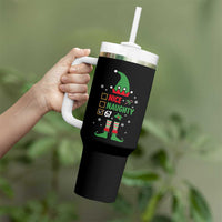 67 Christmas Tumbler With Handle Funny Six Seven Meme Brainrot Nice Naughty 6 7 Elf Custome - Wonder Print Shop