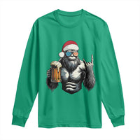 Bigfoot Christmas Long Sleeve Shirt Most Wonderful Xmas Sasquatch Beer - Wonder Print Shop