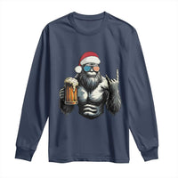 Bigfoot Christmas Long Sleeve Shirt Most Wonderful Xmas Sasquatch Beer - Wonder Print Shop