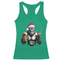 Bigfoot Christmas Racerback Tank Top Most Wonderful Xmas Sasquatch Beer - Wonder Print Shop