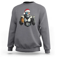 Bigfoot Christmas Sweatshirt Most Wonderful Xmas Sasquatch Beer - Wonder Print Shop