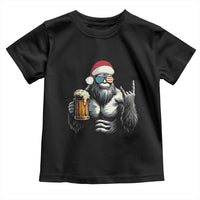 Bigfoot Christmas Toddler T Shirt Most Wonderful Xmas Sasquatch Beer - Wonder Print Shop