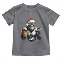 Bigfoot Christmas Toddler T Shirt Most Wonderful Xmas Sasquatch Beer - Wonder Print Shop