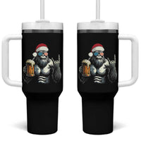 Bigfoot Christmas Tumbler With Handle Most Wonderful Xmas Sasquatch Beer - Wonder Print Shop