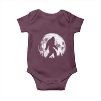 Bigfoot Night Stroll Baby Onesie Cool Full Moon & Trees Sasquatch - Wonder Print Shop