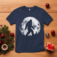 Bigfoot Night Stroll T Shirt Cool Full Moon & Trees Sasquatch - Wonder Print Shop