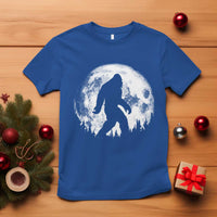 Bigfoot Night Stroll T Shirt Cool Full Moon & Trees Sasquatch - Wonder Print Shop