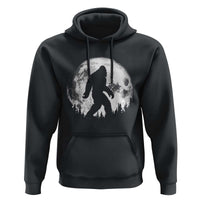 Bigfoot Night Stroll Hoodie Cool Full Moon & Trees Sasquatch - Wonder Print Shop