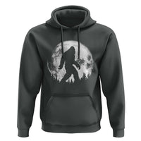 Bigfoot Night Stroll Hoodie Cool Full Moon & Trees Sasquatch - Wonder Print Shop