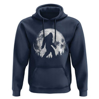 Bigfoot Night Stroll Hoodie Cool Full Moon & Trees Sasquatch - Wonder Print Shop