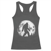 Bigfoot Night Stroll Racerback Tank Top Cool Full Moon & Trees Sasquatch - Wonder Print Shop