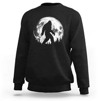 Bigfoot Night Stroll Sweatshirt Cool Full Moon & Trees Sasquatch - Wonder Print Shop