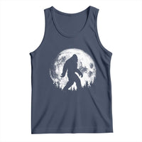 Bigfoot Night Stroll Tank Top Cool Full Moon & Trees Sasquatch - Wonder Print Shop