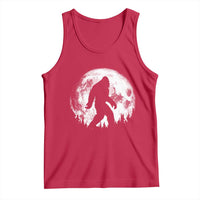 Bigfoot Night Stroll Tank Top Cool Full Moon & Trees Sasquatch - Wonder Print Shop