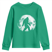 Bigfoot Night Stroll Youth Sweatshirt Cool Full Moon & Trees Sasquatch - Wonder Print Shop
