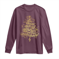 Music Christmas Tree Long Sleeve Shirt Musician Music Lover Gift - Wonder Print Shop