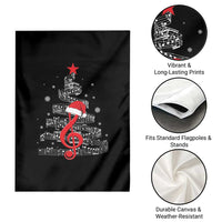 Christmas Tree Music Garden Flag Musician Music Lover Gift - Wonder Print Shop