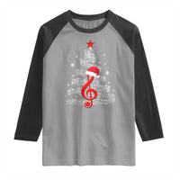 Christmas Tree Music Raglan Shirt Musician Music Lover Gift - Wonder Print Shop