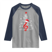 Christmas Tree Music Raglan Shirt Musician Music Lover Gift - Wonder Print Shop
