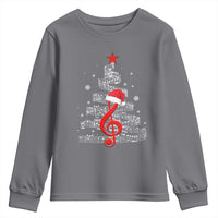 Christmas Tree Music Youth Sweatshirt Musician Music Lover Gift - Wonder Print Shop