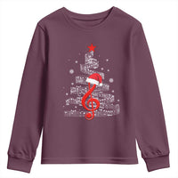 Christmas Tree Music Youth Sweatshirt Musician Music Lover Gift - Wonder Print Shop
