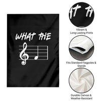 Funny What The F Musical Note Garden Flag Funny Musician Gift - Wonder Print Shop