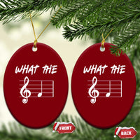 Funny What The F Musical Note Ceramic Ornament Funny Musician Gift - Wonder Print Shop