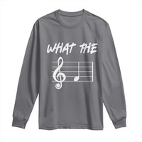 Funny What The F Musical Note Long Sleeve Shirt Funny Musician Gift - Wonder Print Shop