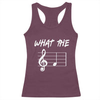 Funny What The F Musical Note Racerback Tank Top Funny Musician Gift - Wonder Print Shop
