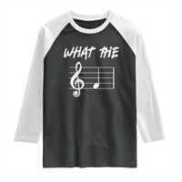 Funny What The F Musical Note Raglan Shirt Funny Musician Gift - Wonder Print Shop