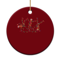 Subtle FDT Christmas Skeleton Ceramic Ornament Hidden Message Funny Political Satire Dancing Skeletons - Wonder Print Shop