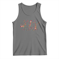 Subtle FDT Christmas Skeleton Tank Top Hidden Message Funny Political Satire Dancing Skeletons - Wonder Print Shop