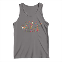 Subtle FDT Christmas Skeleton Tank Top Hidden Message Funny Political Satire Dancing Skeletons - Wonder Print Shop