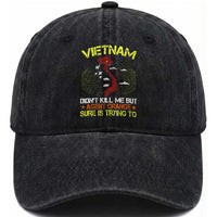 Agent Orange Dioxin Washed Cotton Baseball Cap Vietnam Veteran Vet Gifts