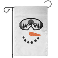 Ski Snowboard Snowman Face Garden Flag Goggles Skiing Snow Ski Lover Skier - Wonder Print Shop