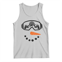 Ski Snowboard Snowman Face Tank Top Goggles Skiing Snow Ski Lover Skier - Wonder Print Shop